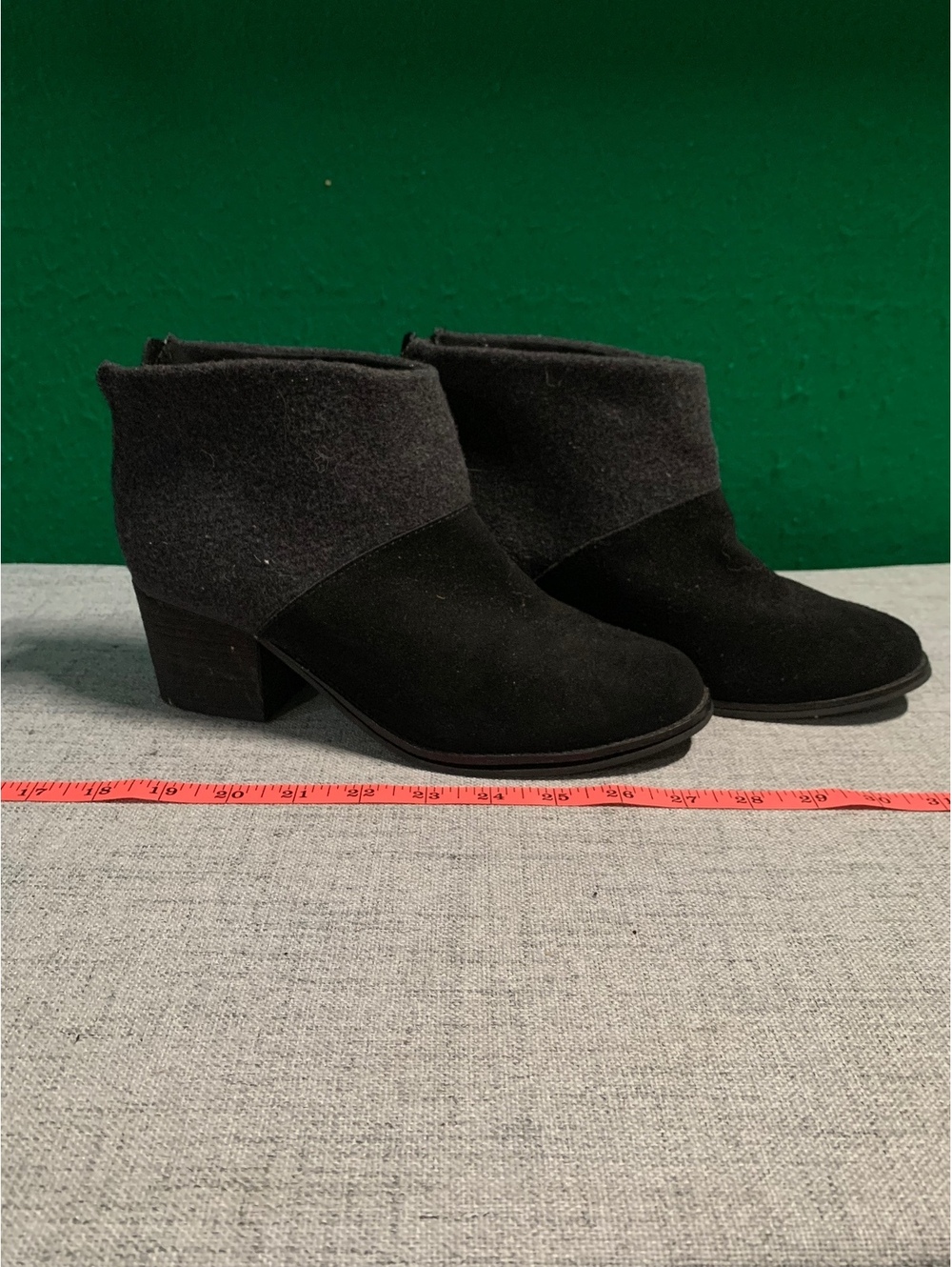 TOMS black and gray ankle boots